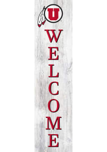 Utah Utes 24 Inch Welcome Leaner Sign