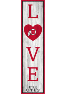Utah Utes 24 Inch Love Leaner Sign