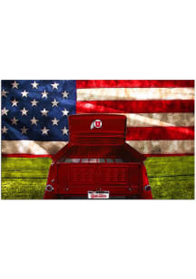 Utah Utes Patriotic Retro Truck Sign