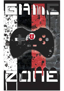 Utah Utes Grunge Game Zone Sign
