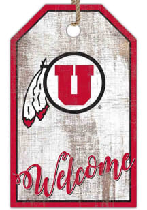 Utah Utes Welcome Team Tag Sign