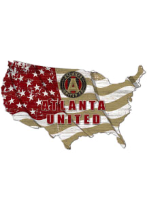 Atlanta United FC USA Shape Flag Cutout Sign