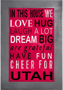 Utah Utes In This House Picture Frame