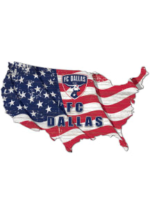 FC Dallas USA Shape Flag Cutout Sign
