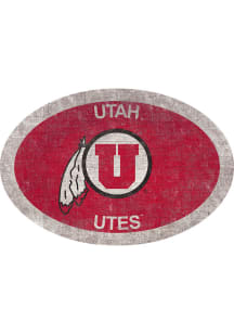 Utah Utes 46 Inch Oval Team Sign