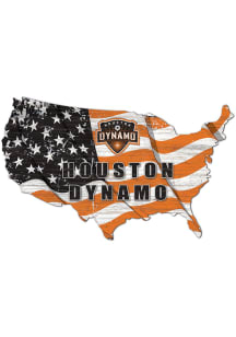 Houston Dynamo USA Shape Flag Cutout Sign