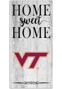 Virginia Tech Hokies Home Sweet Home Whitewashed Sign