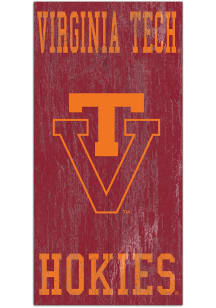 Virginia Tech Hokies Heritage Logo 6x12 Sign