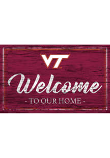 Virginia Tech Hokies Welcome to our Home 6x12 Sign