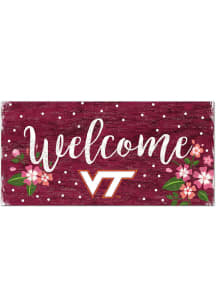 Virginia Tech Hokies Welcome Floral Sign