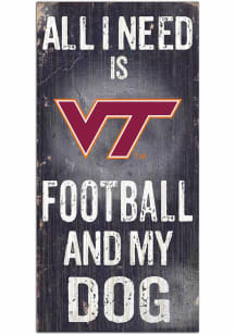 Virginia Tech Hokies Football and My Dog Sign
