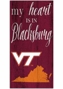 Virginia Tech Hokies My Heart State Sign