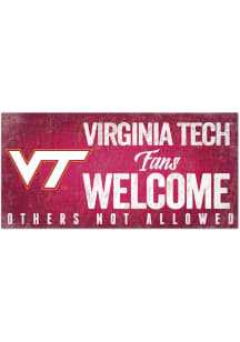 Virginia Tech Hokies Fans Welcome 6x12 Sign