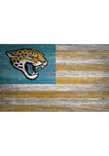 Jacksonville Jaguars Distressed Flag 11x19 Sign
