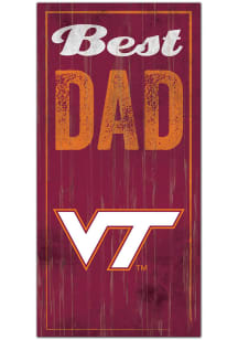 Virginia Tech Hokies Best Dad Sign