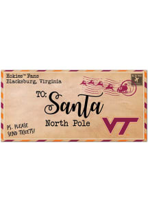 Virginia Tech Hokies To Santa Sign