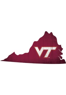 Virginia Tech Hokies State Cutout Sign