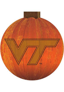 Virginia Tech Hokies Halloween Pumpkin Sign