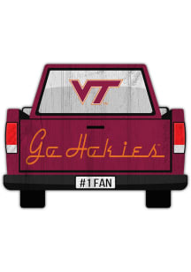 Virginia Tech Hokies Truck Back Cutout Sign