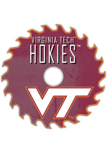 Virginia Tech Hokies Rust Circular Saw Sign