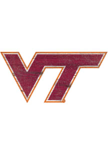 Virginia Tech Hokies Team Logo 8 Inch Cutout Sign