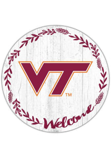 Virginia Tech Hokies Welcome Circle Sign