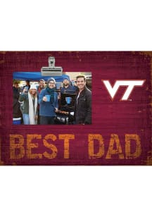 Virginia Tech Hokies Best Dad Clip Picture Frame