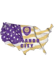 Orlando City SC USA Shape Flag Cutout Sign