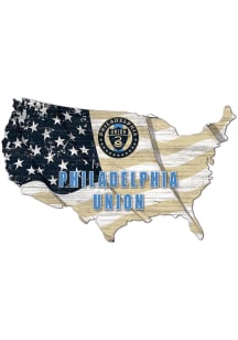 Philadelphia Union USA Shape Flag Cutout Sign