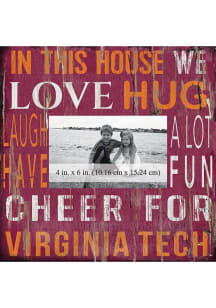 Virginia Tech Hokies In This House 10x10 Picture Frame