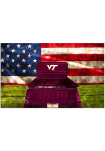 Virginia Tech Hokies Patriotic Retro Truck Sign