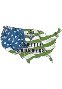 Seattle Sounders FC USA Shape Flag Cutout Sign