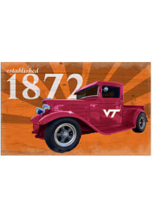 Virginia Tech Hokies Established Truck Sign