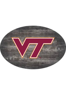 Virginia Tech Hokies 46 Inch Distressed Wood Sign
