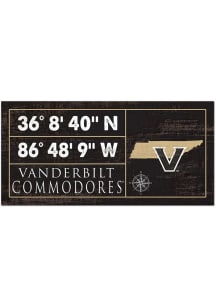 Vanderbilt Commodores Horizontal Coordinate Sign