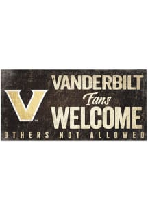 Vanderbilt Commodores Fans Welcome 6x12 Sign