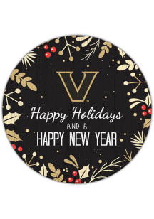 Vanderbilt Commodores Merry Christmas and New Year Circle Sign