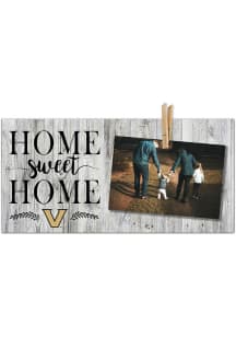 Vanderbilt Commodores Home Sweet Home Clothespin Picture Frame