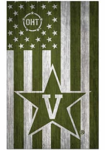 Vanderbilt Commodores 11x19 OHT Military Flag Sign