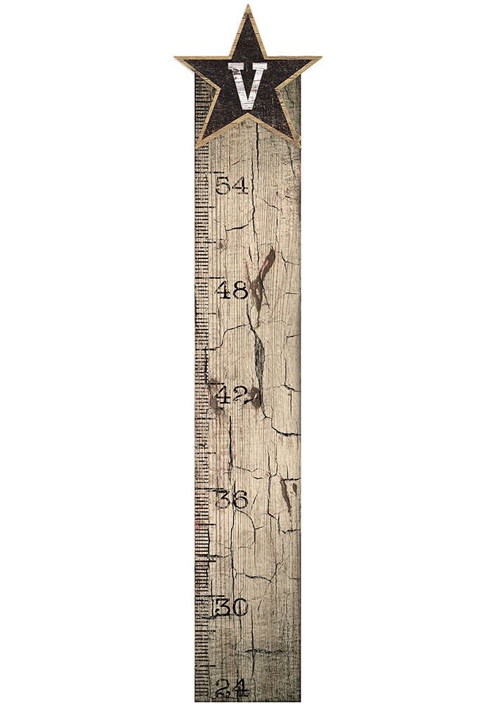 Vanderbilt Commodores Growth Chart Sign BLACK 326213061