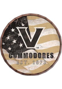 Vanderbilt Commodores Flag 16 Inch Barrel Top Sign