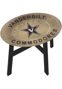 Vanderbilt Commodores Logo Heritage Side Black End Table