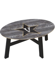 Vanderbilt Commodores Distressed Wood Black Coffee Table
