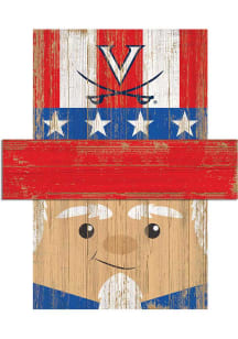 Virginia Cavaliers Patriotic Head Sign