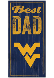 West Virginia Mountaineers Best Dad Sign