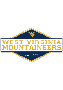 West Virginia Mountaineers Diamond Panel Sign