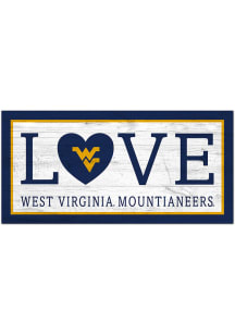 West Virginia Mountaineers Love 6x12 Sign