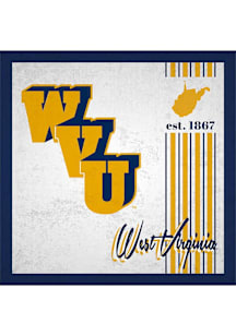 West Virginia Mountaineers Album Sign - Blue