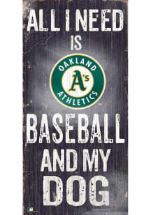 Oakland Athletics Baseball and My Dog Sign