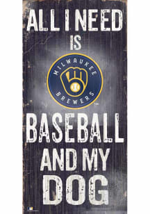 Milwaukee Brewers Baseball and My Dog Sign